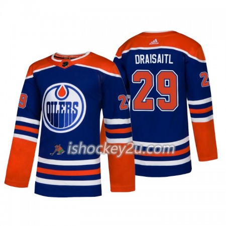 Mænd NHL Edmonton Oilers Trøje Leon Draisaitl 29 Adidas 2018-19 Alternate Authentic
